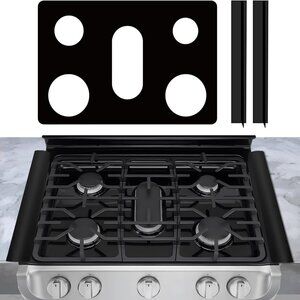 Reusable Stove Burner Top Cover and Gap Filler for Range Side Guard